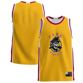 Men's - Park Pirates Gold College Basketball Jersey