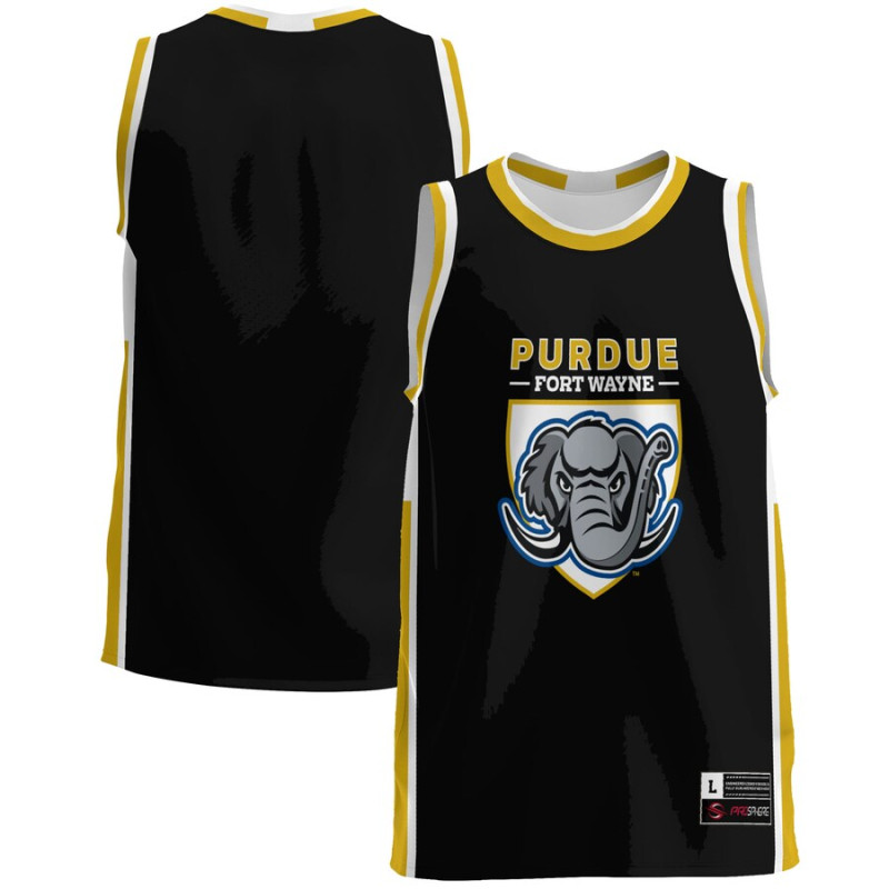 Men's - Purdue Fort Wayne Mastodons Black College Basketball Jersey Men's - Purdue Fort Wayne Mastodons Black College Basketball Jersey