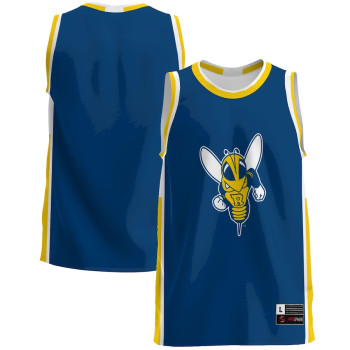 Men's - Rochester Yellow Jackets Blue College Basketball Jersey