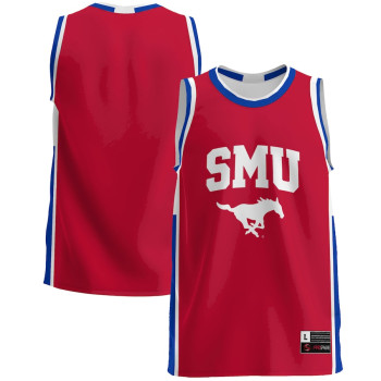 Men's - SMU Mustangs Red College Basketball Jersey