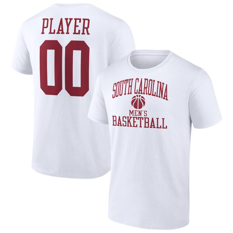 Men's - South Carolina Gamecocks Customize NIL Gameday Tradition White College Basketball T-Shirt Men's - South Carolina Gamecocks Customize NIL Gameday Tradition White College Basketball T-Shirt