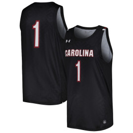 Men's - South Carolina Gamecocks Under Armour Replica Black College Basketball Jersey