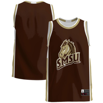 Men's - Southwest Minnesota State Mustangs Brown College Basketball Jersey