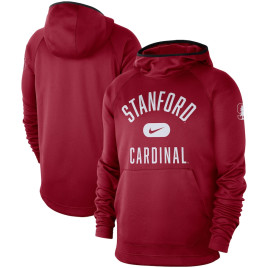 Men's - Stanford Cardinal Nike Spotlight Performance Raglan Pullover Cardinal College Basketball Hoodie