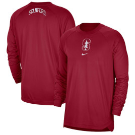 Men's - Stanford Cardinal Nike Spotlight Performance Raglan Cardinal College Basketball T-Shirt