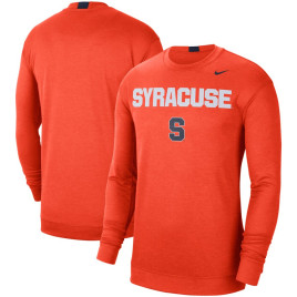 Men's - Syracuse Orange Nike 2021/22 Team Spotlight Performance Long Sleeve Orange College Basketball T-Shirt
