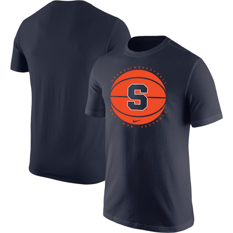 Men's - Syracuse Orange Nike Logo Navy College Basketball T-Shirt Men's - Syracuse Orange Nike Logo Navy College Basketball T-Shirt