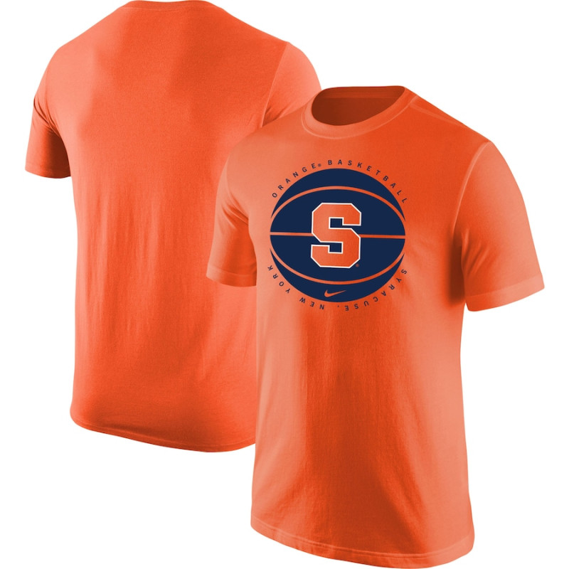 Men's - Syracuse Orange Nike Logo Orange College Basketball T-Shirt Men's - Syracuse Orange Nike Logo Orange College Basketball T-Shirt