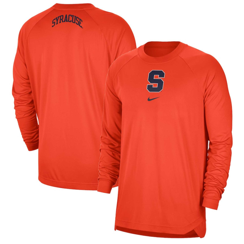 Men's - Syracuse Orange Nike Spotlight Performance Raglan Orange College Basketball T-Shirt Men's - Syracuse Orange Nike Spotlight Performance Raglan Orange College Basketball T-Shirt