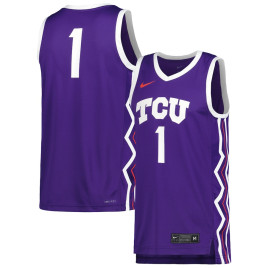 Men's - TCU Horned Frogs Nike Replica Purple College Basketball Jersey
