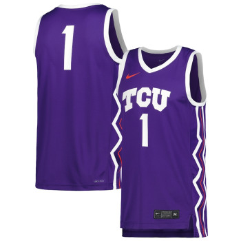 Men's - TCU Horned Frogs Nike Replica Purple College Basketball Jersey