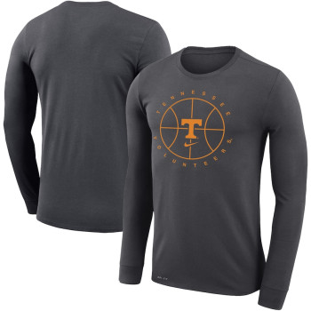 Men's - Tennessee Volunteers Nike Icon Legend Performance Long Sleeve Anthracite College Basketball T-Shirt