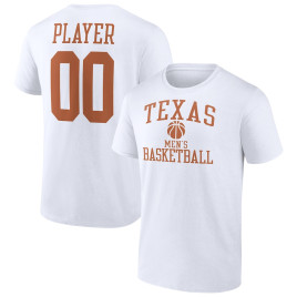 Men's - Texas Longhorns Customize NIL Gameday Tradition White College Basketball T-Shirt