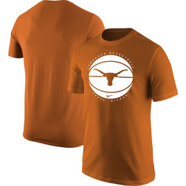 Men's - Texas Longhorns Nike Logo Burnt Orange College Basketball T-Shirt