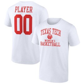 Women's Texas Tech Red Raiders Customize NIL Gameday Tradition White College Basketball T-Shirt