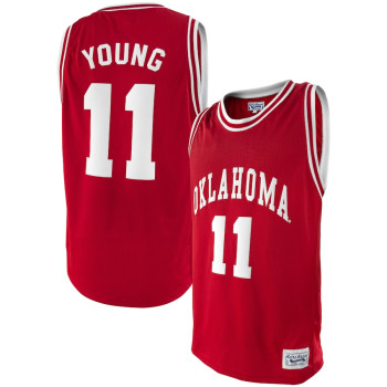 Men's - Trae Young Oklahoma Sooners Original Retro Brand Alumni Crimson College Basketball Jersey