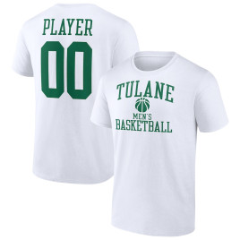 Men's - Tulane Green Wave Customize NIL Gameday Tradition White College Basketball T-Shirt