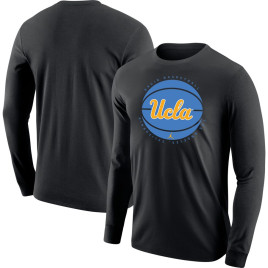 Men's - UCLA Bruins Jordan Brand Long Sleeve Black College Basketball T-Shirt