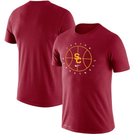 Men's - USC Trojans Nike Icon Legend Performance Cardinal College Basketball T-Shirt