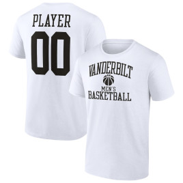Men's - Vanderbilt Commodores Customize NIL Gameday Tradition White College Basketball T-Shirt