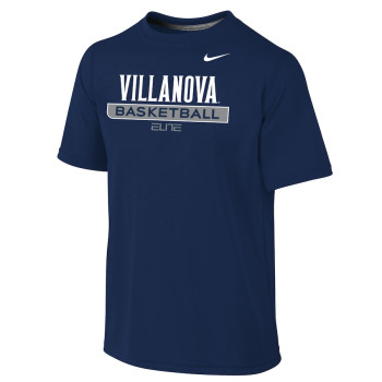 Youth Villanova Wildcats Nike Legend Practice Performance Navy College Basketball T-Shirt