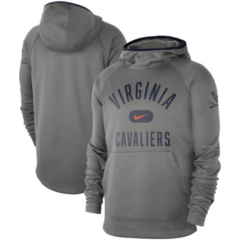 Men's - Virginia Cavaliers Nike Spotlight Performance Raglan Pullover Gray College Basketball Hoodie