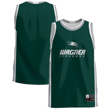 Men's - Wagner College Seahawks Green College Basketball Jersey