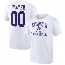 Men's - Washington Huskies Customize NIL Gameday Tradition White College Basketball T-Shirt