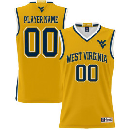 Men's - West Virginia Mountaineers ProSphere NIL Customize Gold College Basketball Jersey