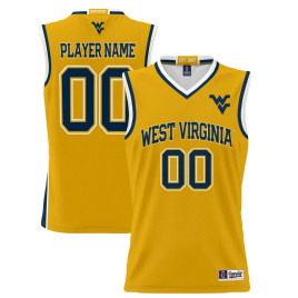 Women's West Virginia Mountaineers ProSphere NIL Customize Gold College Basketball Jersey