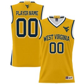 Men's - West Virginia Mountaineers ProSphere NIL Customize Gold College Basketball Jersey