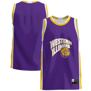 Men's - Western Illinois Leathernecks Purple College Basketball Jersey