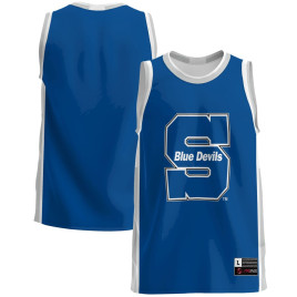 Men's - Wisconsin Stout Blue Devils Blue College Basketball Jersey
