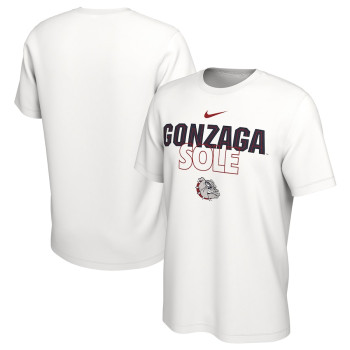 Men's - Gonzaga Bulldogs Nike 2023 On Court Bench White College Basketball T-Shirt Men's - Gonzaga Bulldogs Nike 2023 On Court Bench White College Basketball T-Shirt