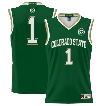 Men's - #1 Colorado State Rams ProSphere Green College Basketball Jersey