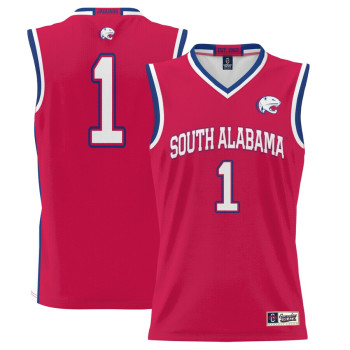 Men's - #1 South Alabama Jaguars ProSphere Red College Basketball Jersey
