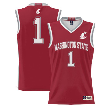 Men's - #1 Washington State Cougars ProSphere Crimson College Basketball Jersey