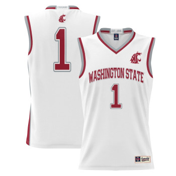 Men's - #1 Washington State Cougars ProSphere White College Basketball Jersey