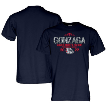 Men's - Gonzaga Bulldogs Blue 84 2022 Armed Forces Classic Navy College Basketball T-Shirt Men's - Gonzaga Bulldogs Blue 84 2022 Armed Forces Classic Navy College Basketball T-Shirt