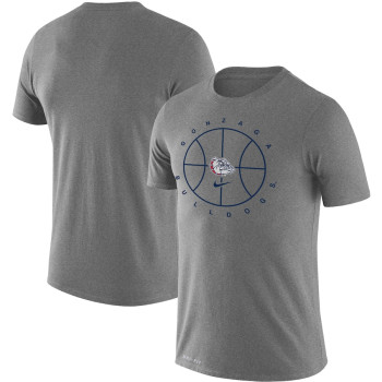Men's - Gonzaga Bulldogs Nike Icon Legend Performance Heathered Gray College Basketball T-Shirt