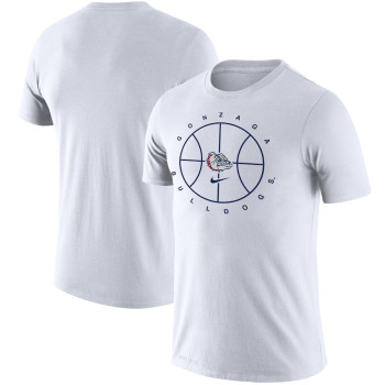 Men's - Gonzaga Bulldogs Nike Icon Legend Performance White College Basketball T-Shirt