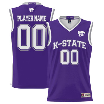Men's - Kansas State Wildcats ProSphere NIL Customize Purple College Basketball Jersey
