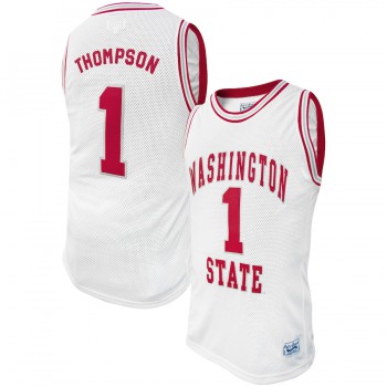Men's - Klay Thompson Washington State Cougars Original Retro Brand Alumni White College Basketball Jersey
