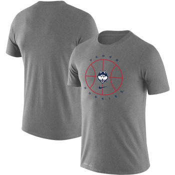 Men's - UConn Huskies Nike Icon Legend Performance Heathered Gray College Basketball T-Shirt Men's - UConn Huskies Nike Icon Legend Performance Heathered Gray College Basketball T-Shirt